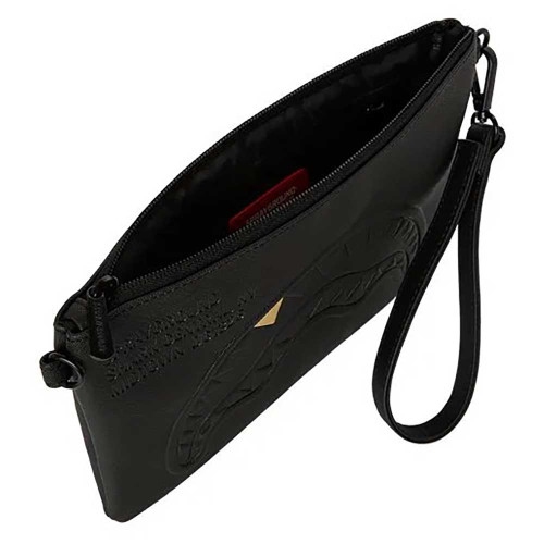 Sprayground Τσαντάκι ώμου Blacked Out Embossed Gold Tooth Crossover Clutch